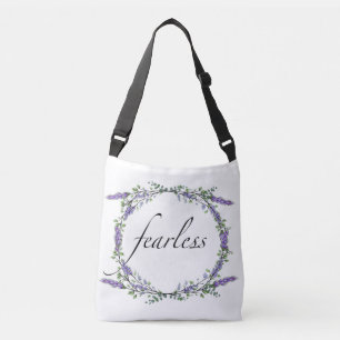 Bolso Cruzado Elegante acuarela Lavanda Eucalyptus sin miedo