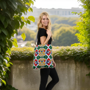 Bolso Cruzado Elegante Afrocéntrica Casual Colorida Moda Étnica
