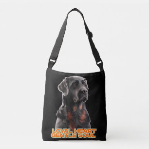 Bolso Cruzado Elegante arte Mascota realista de perro negro