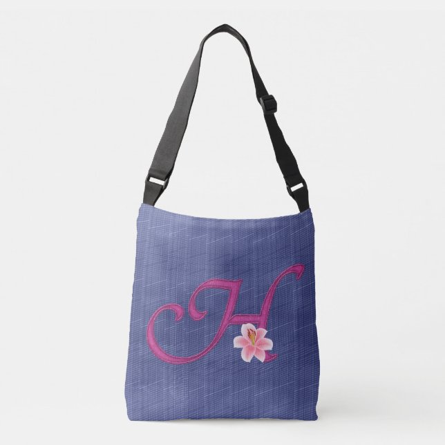 Bolso Cruzado Elegante azul H (Anverso)