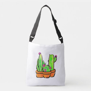 Bolso Cruzado Elegante boho Cactus cacti succulents
