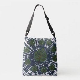 Bolso Cruzado Elegante Clásico Tie & Dye Hojas 