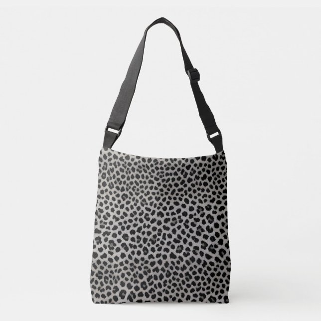 Bolso Cruzado Elegante Colección de Leopardo Blanco de Lujo (Anverso)