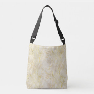 Bolso Cruzado Elegante Crema de manzana y oro