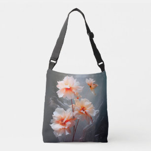 Bolso Cruzado Elegante Flor de Tono Rosado Abstracta Niebla Fluy
