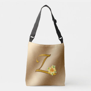 Bolso Cruzado Elegante Floral Gold Z
