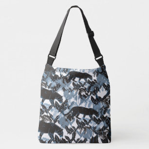 Bolso Cruzado Elegante leopardo negro en la jungla