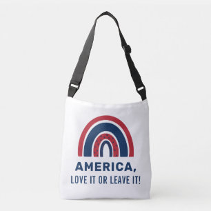 Bolso Cruzado Elegante Patriótico Estadounidense Arcoiris 4 De J