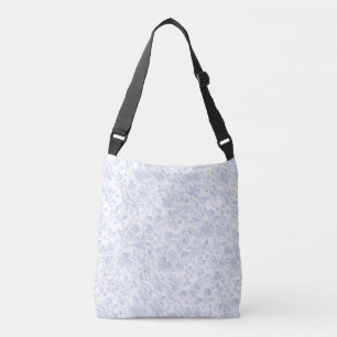 Bolso Cruzado Elegante patrón Floral Blanco Hibiscus Daisies