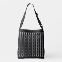 Elegante rayado vertical negro