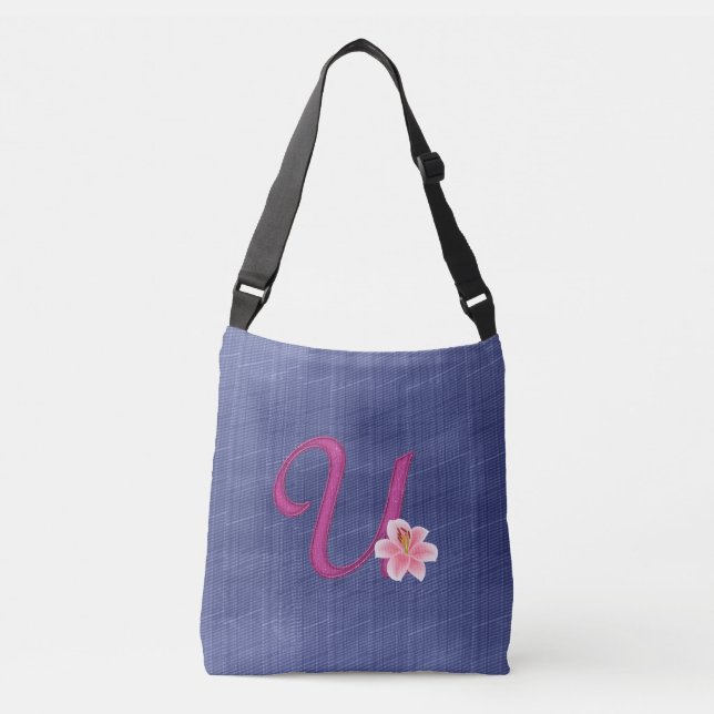 Bolso Cruzado Elegante U Azul (Anverso)
