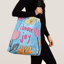 Bolso Cruzado Elegir el arte alegre de las flores coloridas