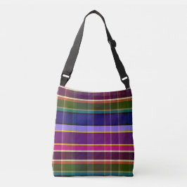 Bolso Cruzado Elementos místicos a cuadros MM