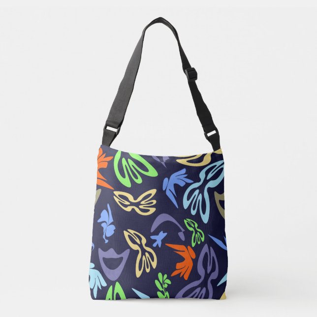 Bolso Cruzado Elves, Butterflies and Masks 4 (Anverso)