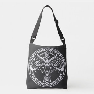 Bolso Cruzado Emblema de Dragón Celta por BurnsInHell