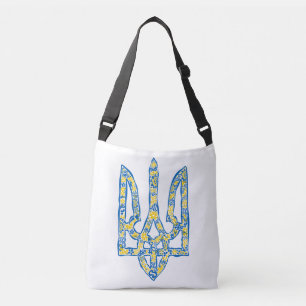 Bolso Cruzado Emblema nacional ucraniano trident tryzub