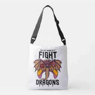 Bolso Cruzado En mi mundo lucho contra los dragones