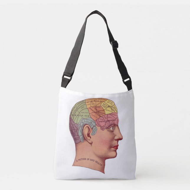 Bolso Cruzado Enfermera Ilustracion cerebral Tote Bag (Anverso)