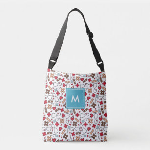 Bolso Cruzado Enfermera monogramada de patrón médico