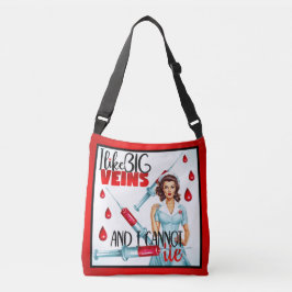 Bolso Cruzado Enfermera Nostálgica Cute Pinup_ Me Gusta Las Vena