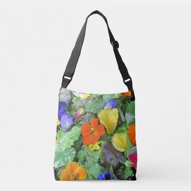 Bolso Cruzado Ensalada de flores (Anverso)