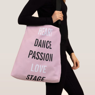 Bolso Cruzado Ensayo de accesorio profesional de bailarina rosa