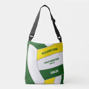 Bolso Cruzado entrenador de atleta de voleibol del equipo de oro
