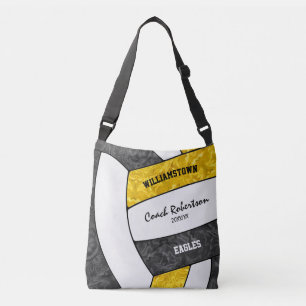 Bolso Cruzado entrenador de voleibol chica de colores del equipo
