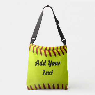 Bolso Cruzado Entrenador del equipo deportivo Softball Yellow