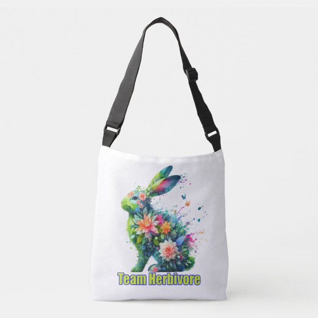 Bolso Cruzado Equipo Herbivore Vegan/Vegetarian Rabbit Bag (Anverso)