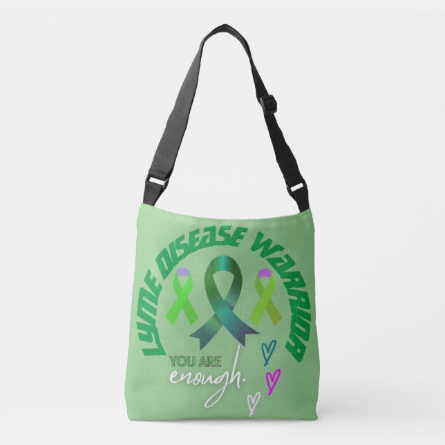 Bolso Cruzado "Eres Suficiente" Para Un Guerrero De Lyme Inspira (Anverso)