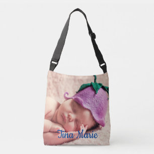 Bolso Cruzado Es un Baby Shower oscuro y colorido personalizado