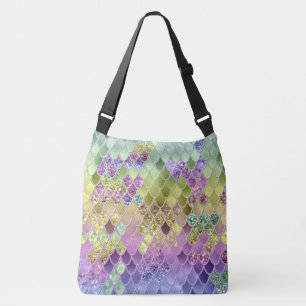 Bolso Cruzado Escalas de Purpurina de sirena de verano #6 (Purpu
