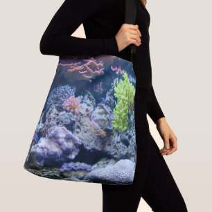 Bolso Cruzado Escena submarina, mar, océano, escena natural