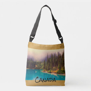 Bolso Cruzado Escenario Rústico del Paisaje Norte Personalizado