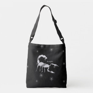 Bolso Cruzado Escorpión diseño negro