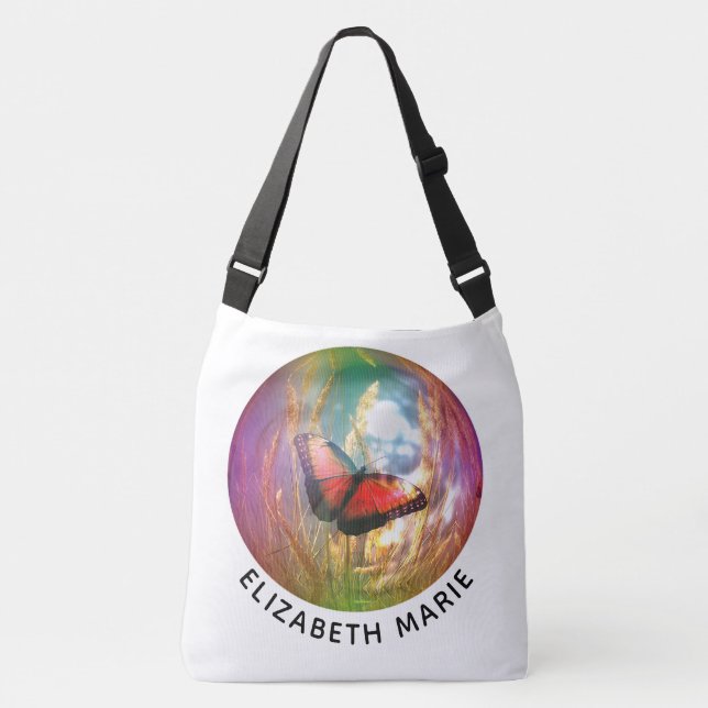 Bolso Cruzado Esfera de mariposa (Anverso)