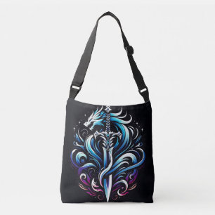 Bolso Cruzado Espada de dragón místico guerrero de fantasía llam
