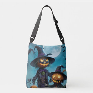 Bolso Cruzado Espectacular Tote dúo de calabaza de Halloween