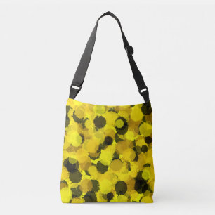 Bolso Cruzado Espectador de estampado de girasol