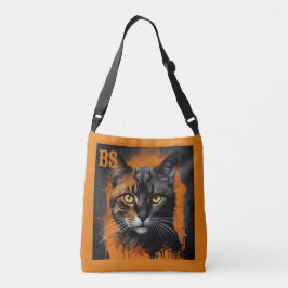 Bolso Cruzado Espeluznante gato de terror de Halloween disfrazad