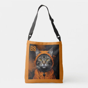 Bolso Cruzado Espeluznante gato de terror de Halloween disfrazad