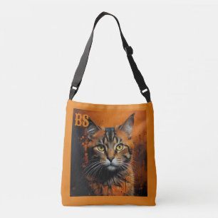 Bolso Cruzado Espeluznante gato de terror de Halloween disfrazad