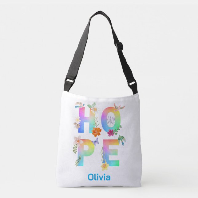 Bolso Cruzado Esperanza Inspiradora artística positiva motivacio (Anverso)