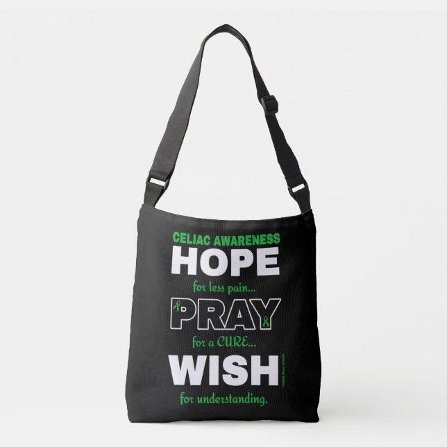Bolso Cruzado Espero Rezar Deseo... Celiac. (Anverso)
