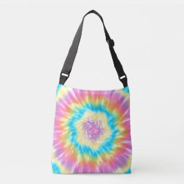 Bolso Cruzado Espiral de tinte de Groovy vibrante en colores pas
