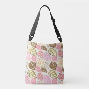 Bolso Cruzado Esplendor Otoño: Patrón de hojas sin foco