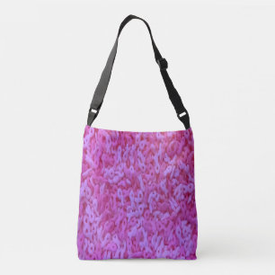 Bolso Cruzado Espoleta de cinta rosada