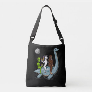 Bolso Cruzado Esquí acuático del monstruo de Bigfoot Loch Ness