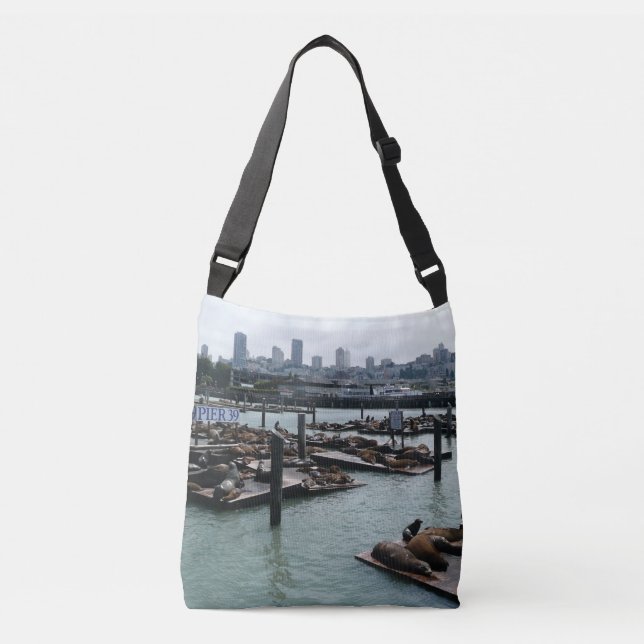 Bolso Cruzado Esquina de San Francisco y Pier 39 Sea Lions City (Anverso)